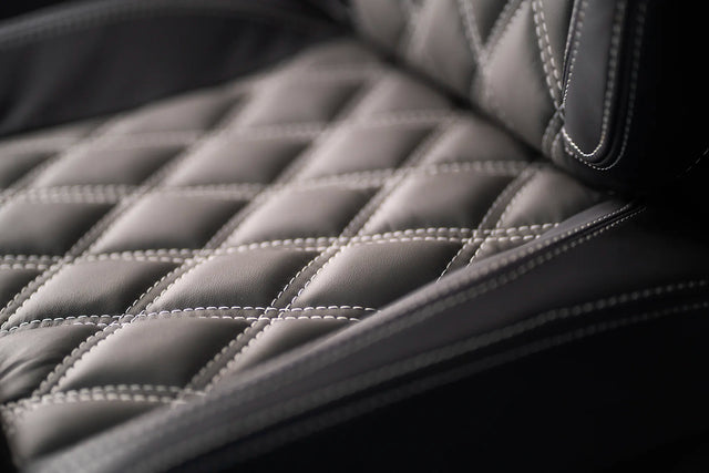 Robinson R44 Custom Leather Interior Seats |Dark Gray/Gray|