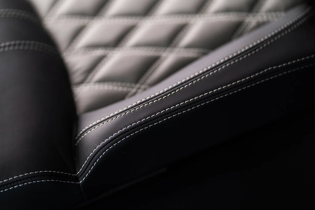 Robinson R44 Custom Leather Interior Seats |Dark Gray/Gray|