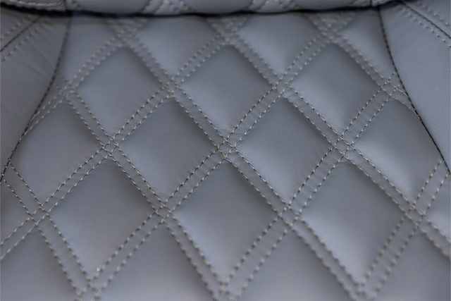 Robinson R44 Custom Stitched Leather Interior Seats | Light Gray |