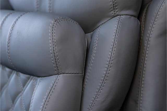Robinson R44 Custom Stitched Leather Interior Seats | Light Gray |