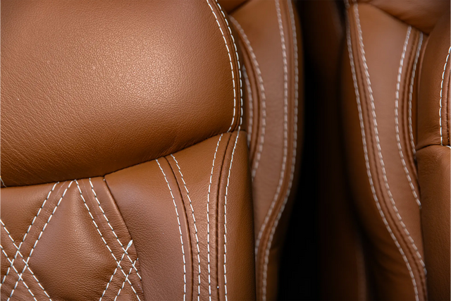 Robinson R44 Custom Stitched Leather Interior Seats | Tan |