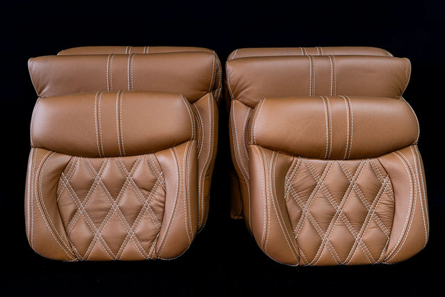 Robinson R44 Custom Stitched Leather Interior Seats | Tan |