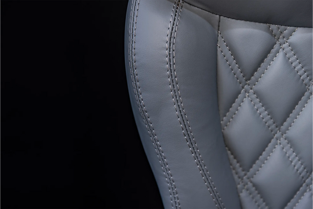 Robinson R44 Custom Stitched Leather Interior Seats | Light Gray |