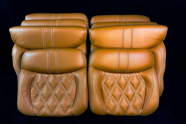 Robinson R44 Custom Stitched Leather Interior Seats | Tan |
